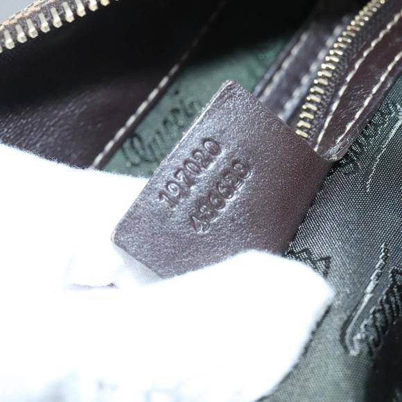 GUCCI GG Crystal Hand Bag Beige Gold 197020 Auth hk1740 - Picture 12 of 16